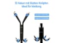 HUGERSTONE Garderobenständer Freistehend Schwarz 12 Haken Stahl Bild 3