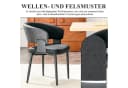 SeedWave Esszimmerstuhl 2er Set Schwarz PU-Leder Metall Bild 4