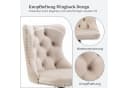 SeedWave Barhocker 2er Set Beige Samt Höhenverstellbar Bild 4