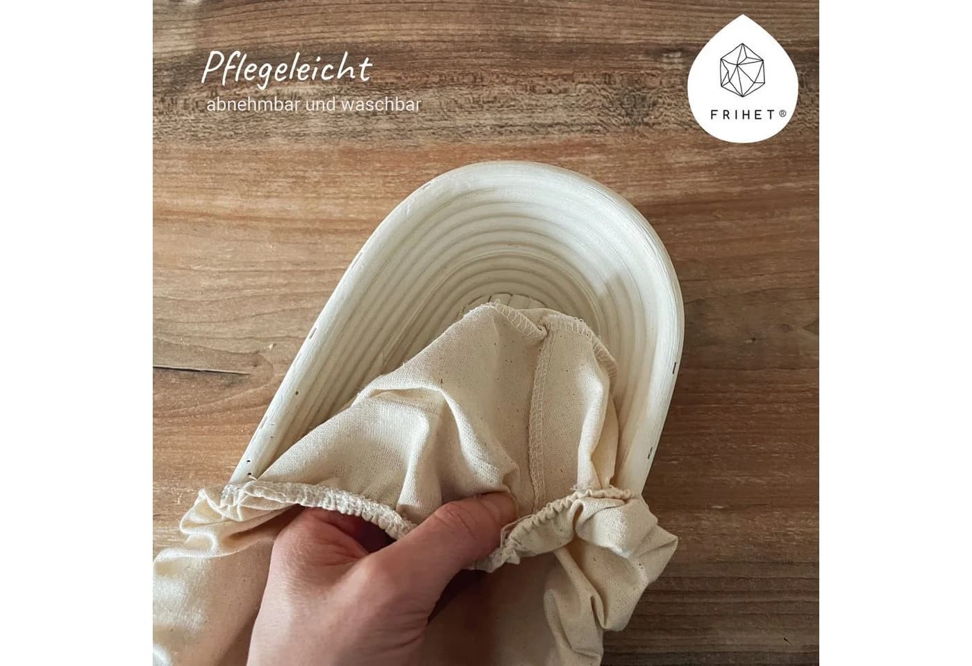 Lycce Dekokorb Gärkorb oval 35 cm Rattan Peddigrohr - Bild 5