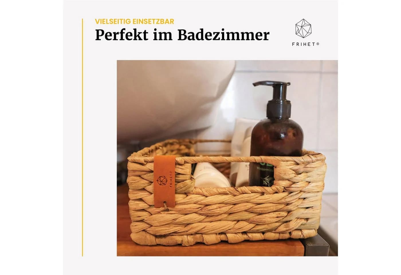 Lycce Aufbewahrungskorb FRIHET Wasserhyazinthe 2er Set - Bild 3