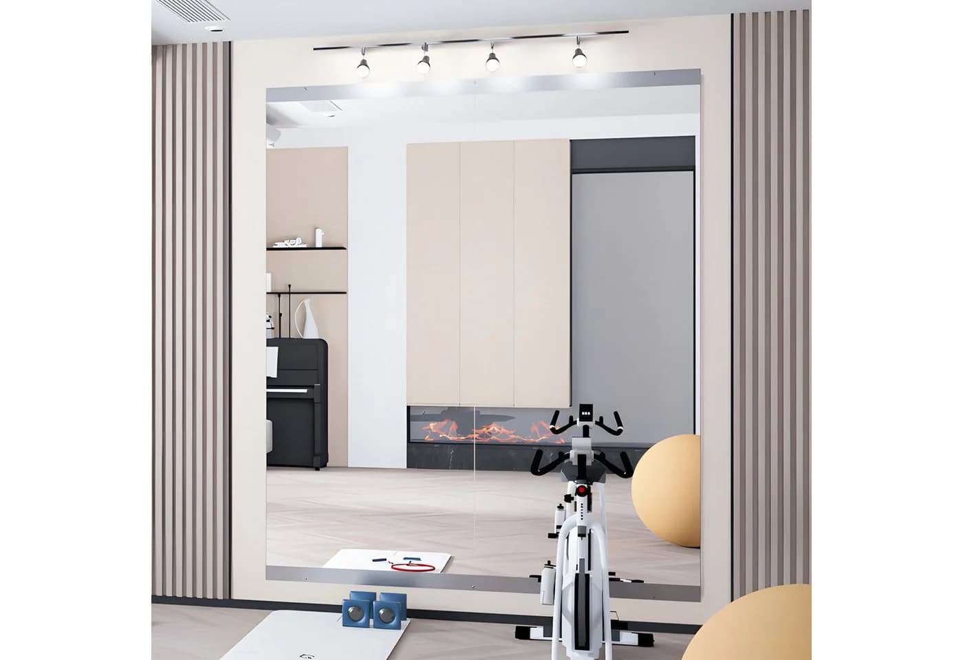 Elemango Ganzkörperspiegel Home Gym Spiegel 141x60 cm - Bild 2