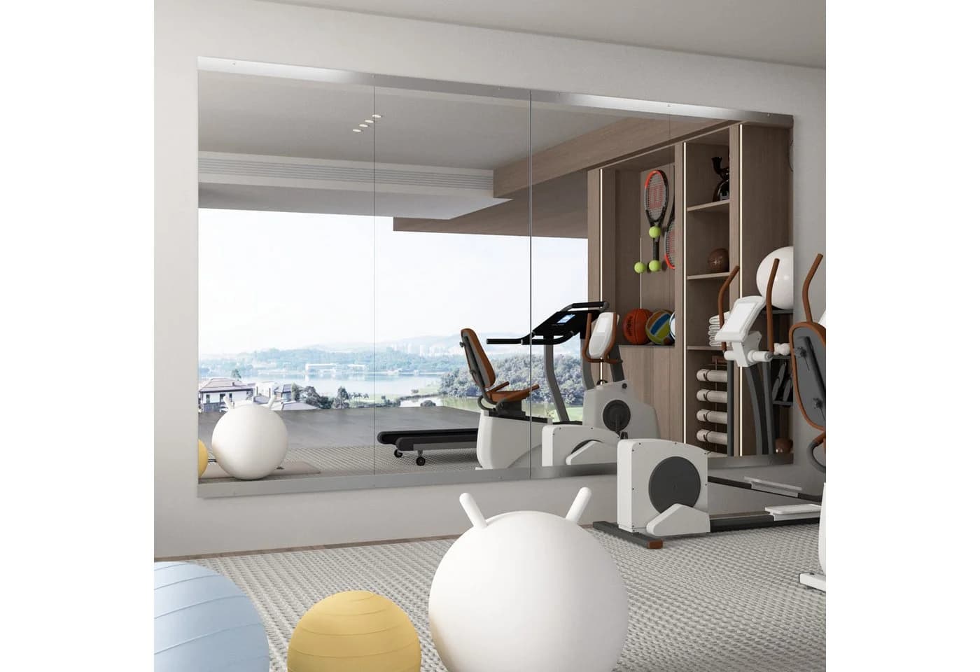Elemango Ganzkörperspiegel Home Gym Spiegel 141x60 cm - Bild 5