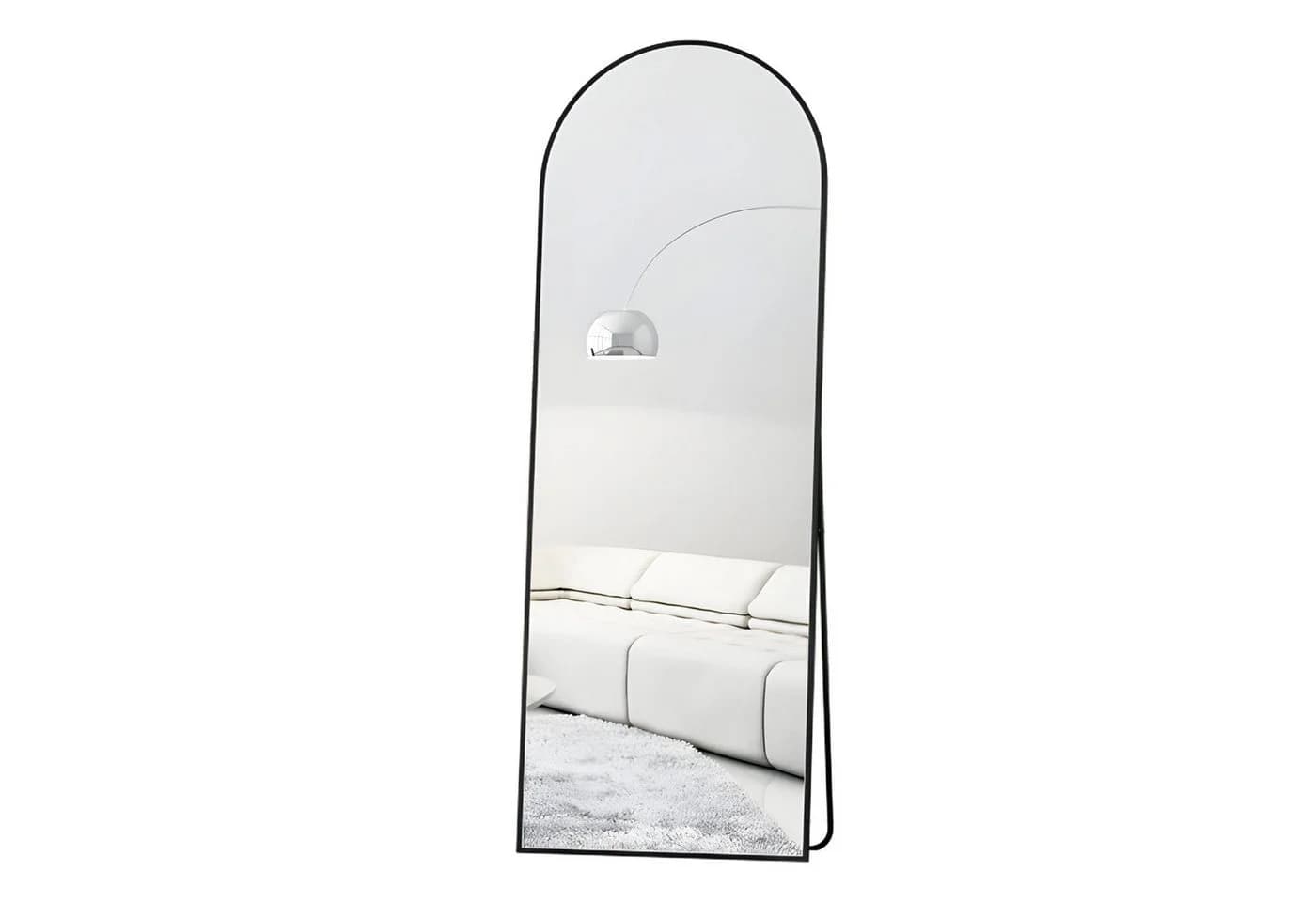 Elemango Ganzkörperspiegel Gewölbt Alu-Rahmen 161x52cm - Bild 2