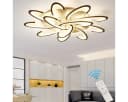 oyajia LED Deckenleuchte 120W Dimmbar mit Fernbedienung Blumenförmig Bild 3