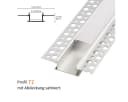 oyajia LED-Stripe-Profil 2x LED Aluprofil Aluminium Profile 1m Bild 4