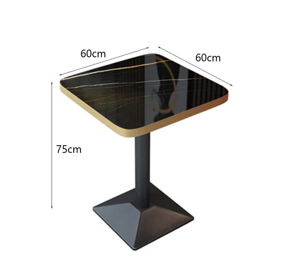 Muxing Esstisch mit Metallbeine Schwarz Multiplexplatte - Bild 4