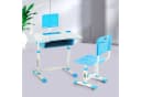 WILGOON Kinderschreibtisch Set mit Lampe & Schublade Blau Bild 2