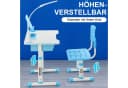 WILGOON Kinderschreibtisch Set mit Lampe & Schublade Blau Bild 4