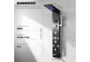 OYAJIA Duschpaneel 136 cm 5 Strahlarten Massage LED-Display Bild 1