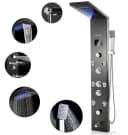 OYAJIA Duschpaneel 136 cm 5 Strahlarten Massage LED-Display Bild 2