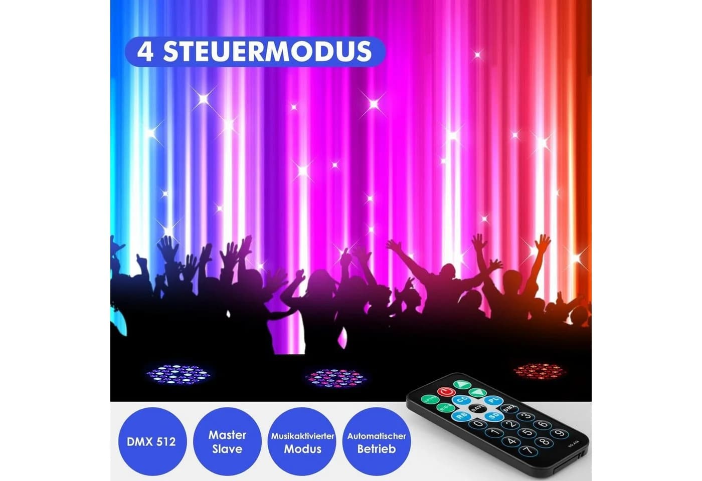 WILGOON LED Discolicht 36W RGB Bühnenlicht Party DJ Show - Bild 3
