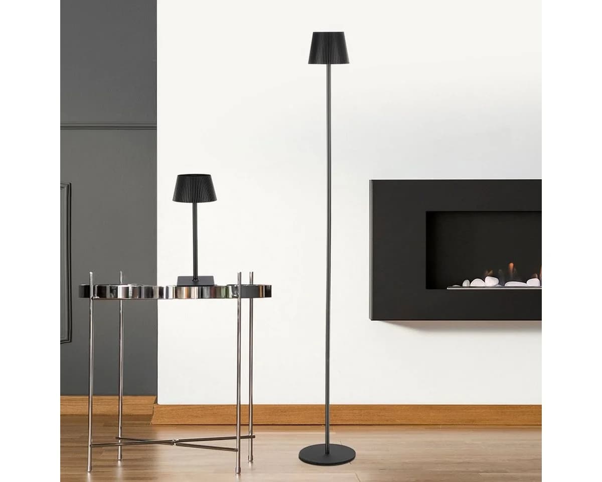oyajia Stehlampe 3-in-1 Kabellos LED Dimmbar Schwarz - Bild 3