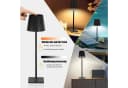 oyajia Stehlampe 3-in-1 Kabellos LED Dimmbar Schwarz Bild 4