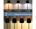 oyajia Stehlampe 3-in-1 Kabellos LED Dimmbar Schwarz Bild 5