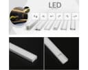 oyajia LED-Stripe-Profil 5x Aluprofil 1m mit milchiger Abdeckung Bild 1