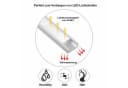 oyajia LED-Stripe-Profil 5x Aluprofil 1m mit milchiger Abdeckung Bild 4