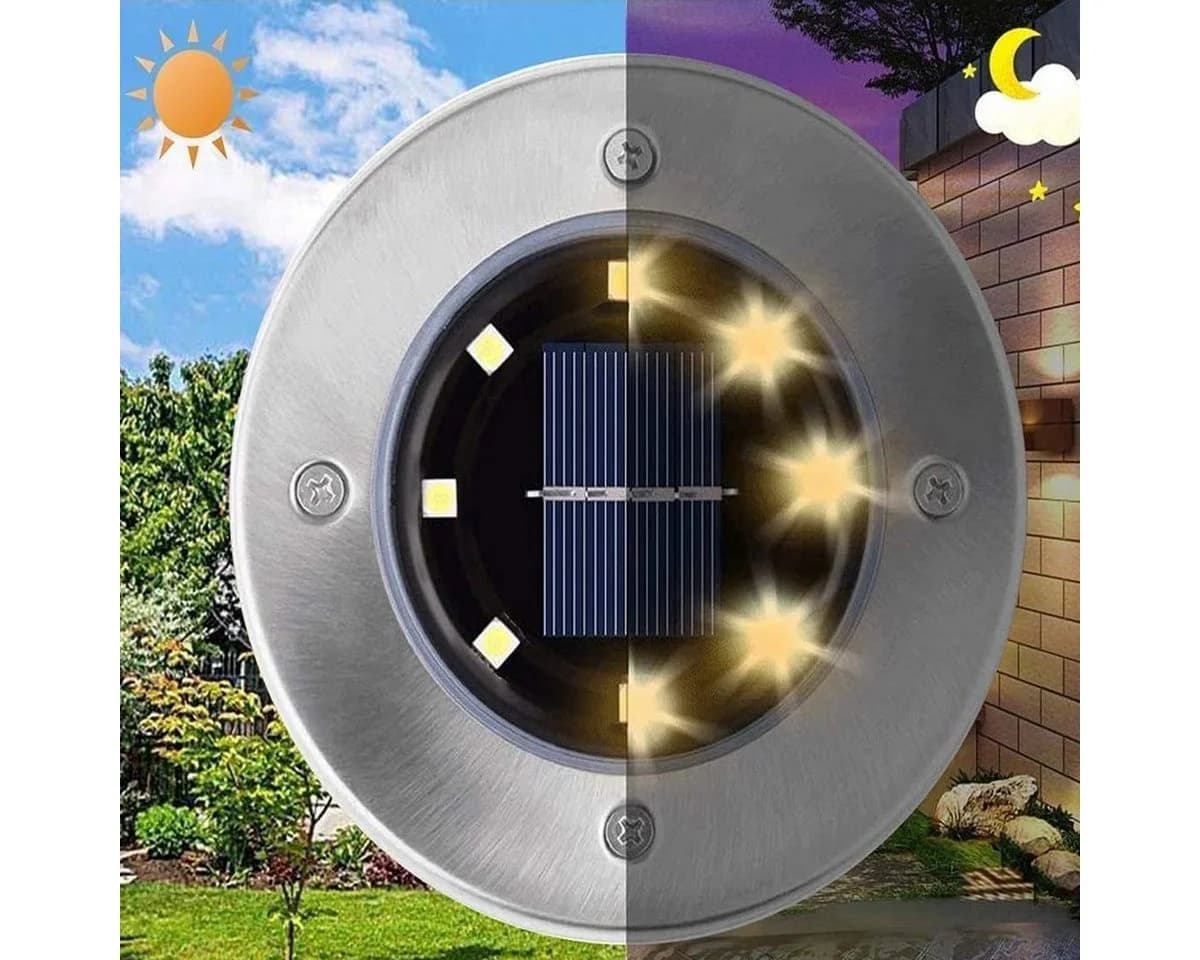 oyajia LED Gartenstrahler 8x Solarleuchte IP65 Wasserdicht - Bild 3