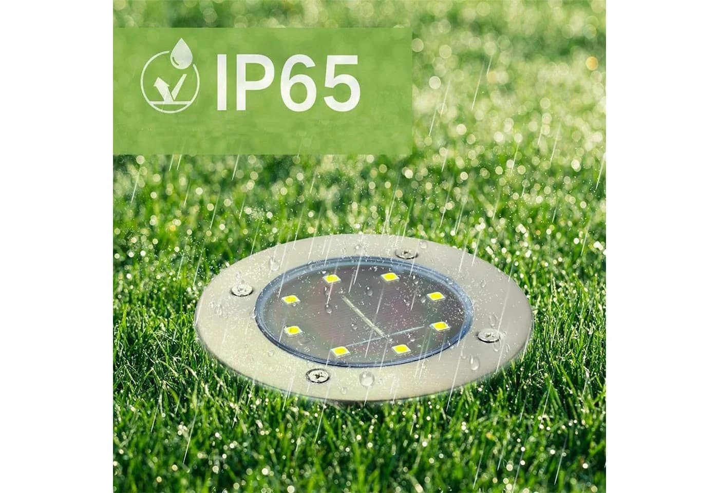 oyajia LED Gartenstrahler 8x Solarleuchte IP65 Wasserdicht - Bild 5