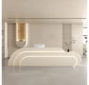 Muxing Empfangstheke mit LED und Stauraum Beige/Weiß Bild 2