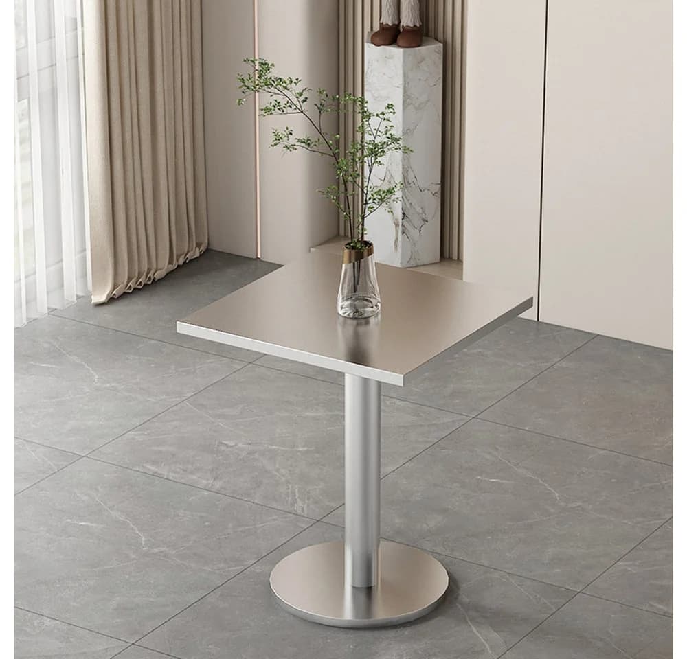 Muxing Bartisch Edelstahl rostfrei stabil silber - Bild 4