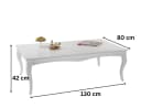 alesvelt Couchtisch LUKENS Barockstil MDF Hochglanz Bild 1