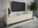 Moderner TV-Schrank aus Holz in Gold Bild 1