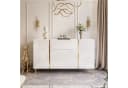 ALLHOUSE24 Kommode DIAMANT 158 cm Breite Hochglanz GOLD Sideboard Bild 1