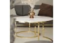 Glamouröser Couchtisch aus Metall, Marmor und Konglomerat Bild 4