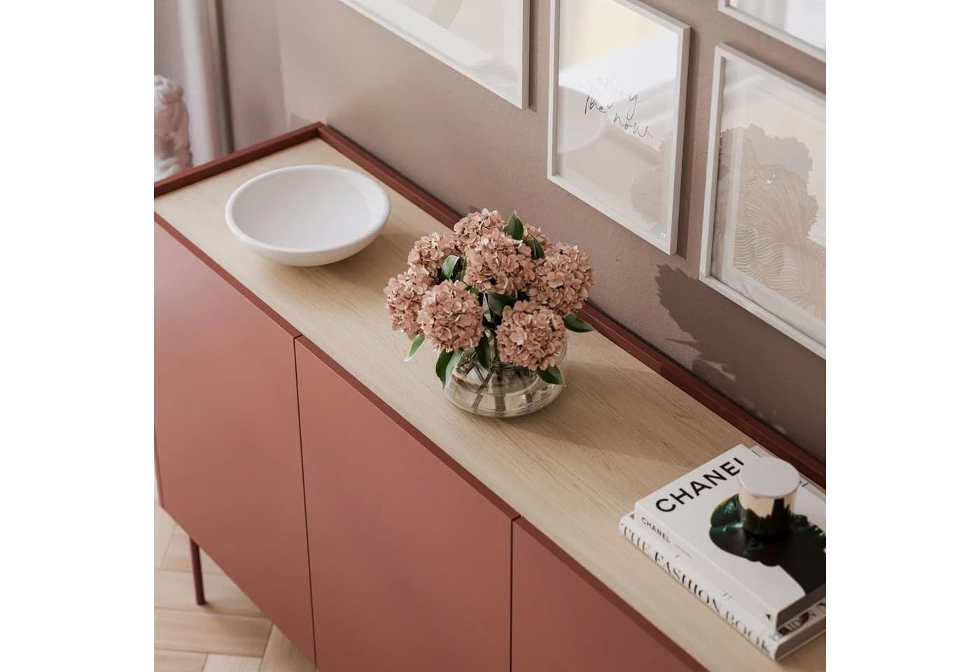 ALLHOUSE24 Kommode LINEA Dreitürig Eiche Linea Modern - Bild 5