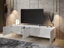 ALLHOUSE24 Lowboard PALERMO Sideboard Hochglanz gefräst, Metallfüße, 195 cm Bild 3