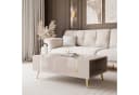 ALLHOUSE24 Couchtisch DIAMANT GOLD Hochglanz, Stauraum, goldene Beine Bild 1