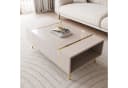 ALLHOUSE24 Couchtisch DIAMANT GOLD Hochglanz, Stauraum, goldene Beine Bild 5