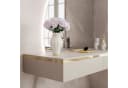 ALLHOUSE24 Schminktisch PEONY GOLD Halbmond Spiegel mit Beleuchtung Bild 3