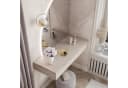ALLHOUSE24 Schminktisch PEONY GOLD Halbmond Spiegel mit Beleuchtung Bild 5