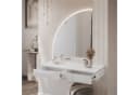 ALLHOUSE24 Schminktisch PEONY SILBER mit LED-Spiegel und Schubladen Bild 3