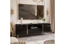 ALLHOUSE24 Wohnzimmer-Set DIAMANT Schwarz Hochglanz GOLD Bild 4