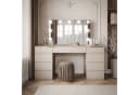 ALLHOUSE24 Schminktisch PEONY Kaschmir Gold mit LED-Spiegel Bild 1
