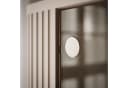 ALLHOUSE24 Vitrine MIRACLE Sandbeige Glasvitrine Rillenstruktur Metallfüße Bild 5
