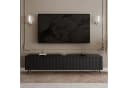 ALLHOUSE24 TV-Schrank DIAMO Schwarz mit geriffelten Fronten Bild 1