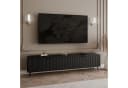 ALLHOUSE24 TV-Schrank DIAMO Schwarz mit geriffelten Fronten Bild 3