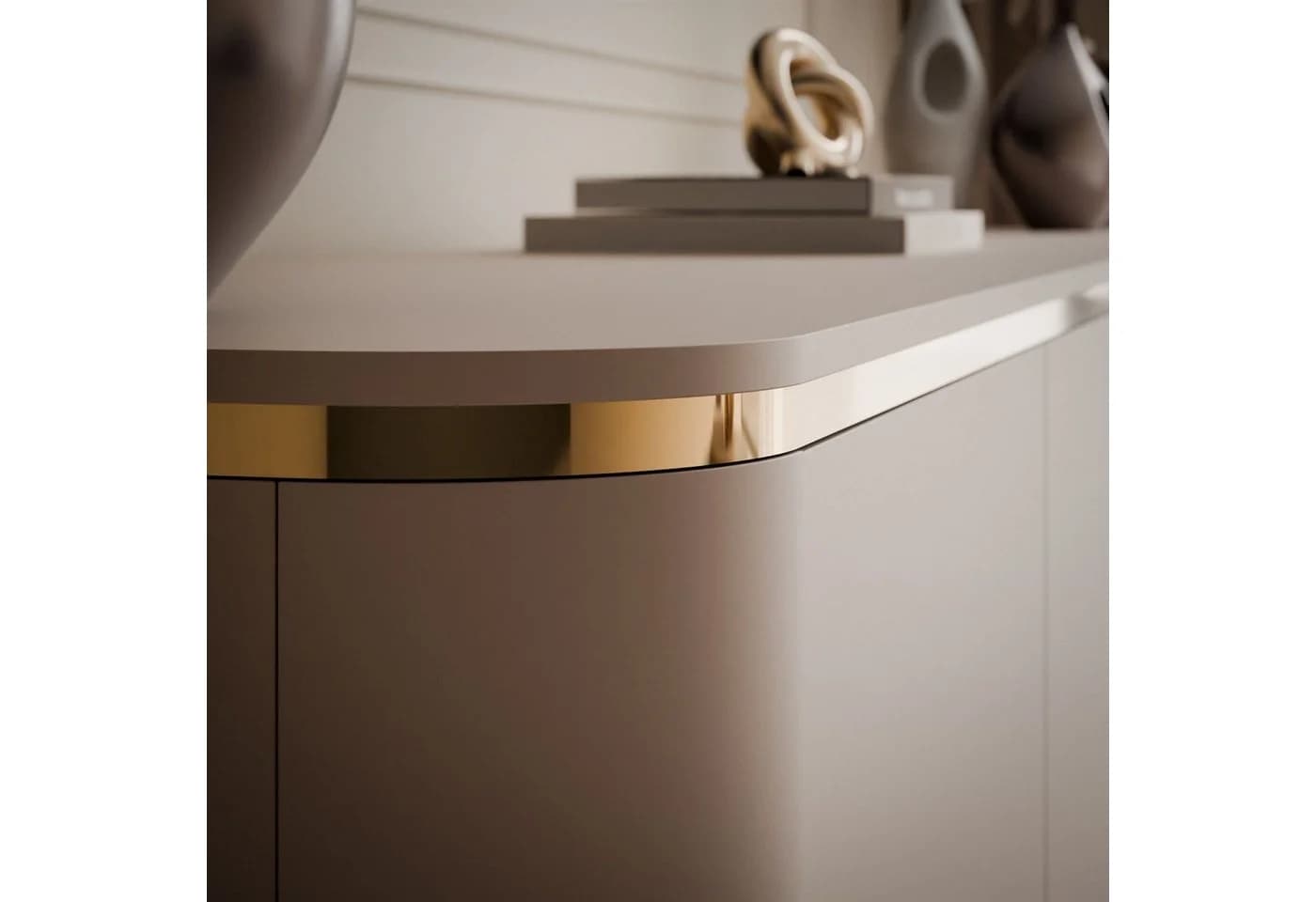 ALLHOUSE24 Kommode LINE Kaschmir Gold Push-to-Open - Bild 5