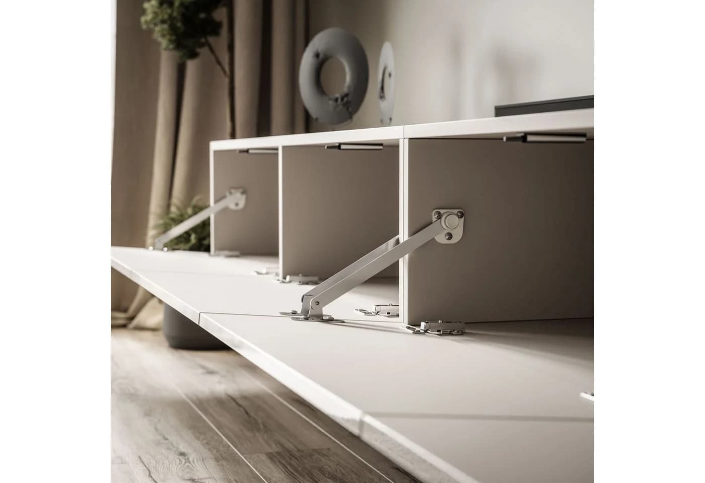 ALLHOUSE24 TV-Schrank NOVELIA Hochglanz Push Open - Bild 4