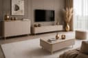 ALLHOUSE24 Wohnzimmer-Set LINE Kaschmir GOLD mit PUSH-OPEN Bild 2