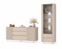 ALLHOUSE24 Wohnzimmer-Set MIRACLE II Gold Sandbeige Bild 2