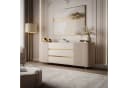 ALLHOUSE24 Wohnzimmer-Set MIRACLE III Sandbeige Gold TV Schrank Kommode Bild 1