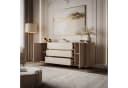 ALLHOUSE24 Wohnzimmer-Set MIRACLE III Sandbeige Gold TV Schrank Kommode Bild 3