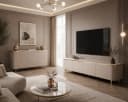 ALLHOUSE24 Wohnzimmer-Set LINE II Kommode & TV-Lowboard Kaschmir Bild 2