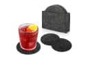 VanHenry Filz-Glasuntersetzer 12er Set Dunkelgrau mit Box Bild 2