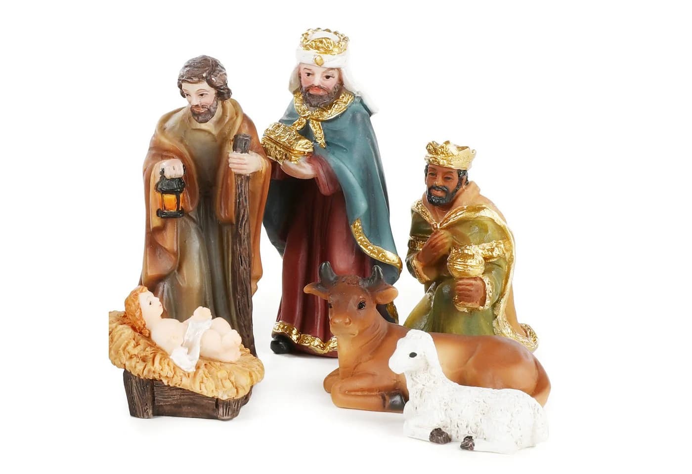 Nordstern Weihnachtskrippe 11-teilig Keramik 3-10 cm - Bild 3